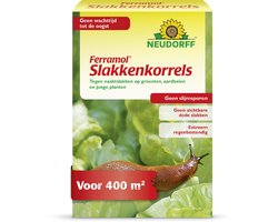 Neudorff Ferramol Slakkenkorrels - 2kg Slakkenbestrijding voor 400 m² - Geen slijmsporen en geen zichtbare dode slakken