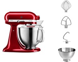 KitchenAid Artisan 5KSM185PS - Keukenmachine - Rood
