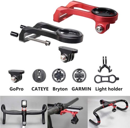 Fiets Computer Mount Houder Stuur Extension Adapter Garmin Zwart — afbeelding 2