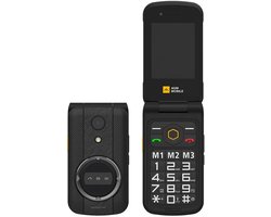 AGM Mobiles - M8 Robuuste Android 4G Klaptelefoon IP69 Zwart - No wallcharger