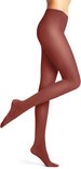 Damespanty in rood, met een matte afwerking en 50 denier.