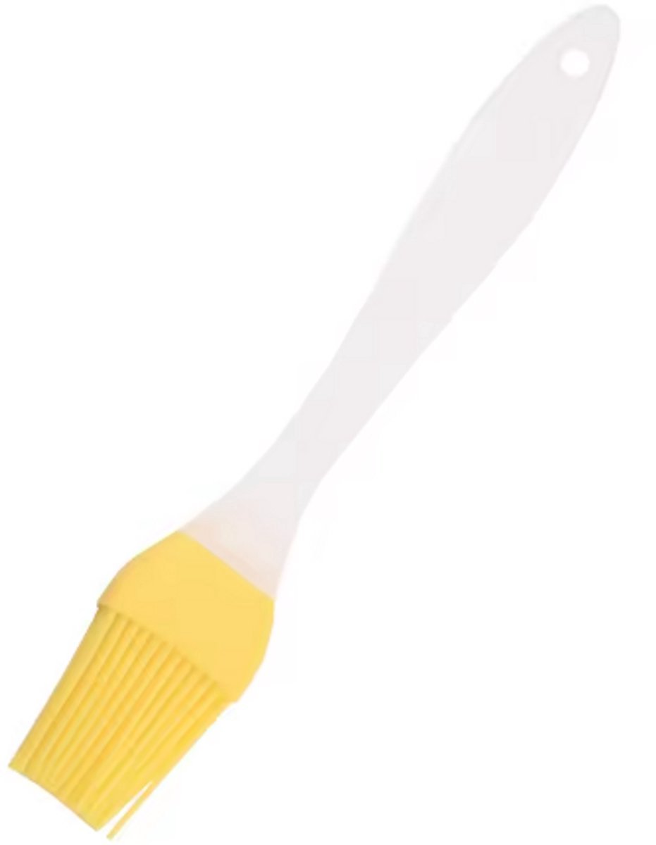 New Age Devi - Gele siliconen bakkwastinvet-borstel 21 cm