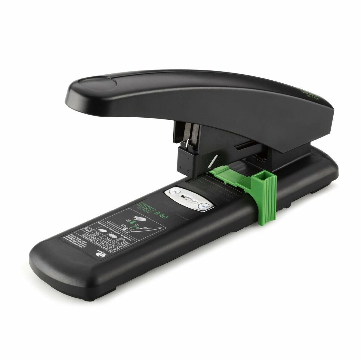Novus Office B 40 re+new schwarz bis 100 Blatt 023-0067 Bloknietmachine Zwart 1 stuk(s)