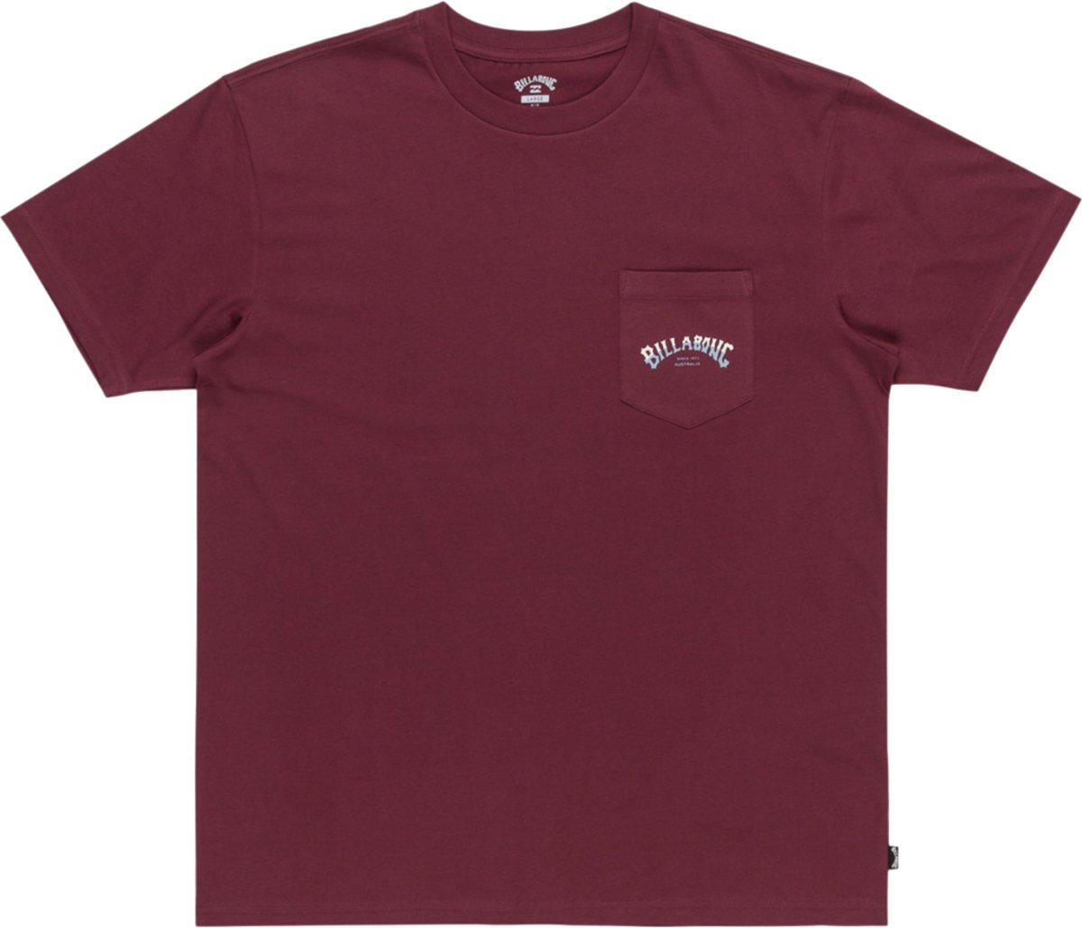 Billabong Stacked Arch Tee Mannen T-shirt Kastanjebruin