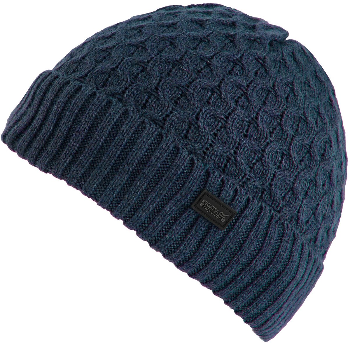 Harrell gebreide beanie muts met fleece-voering voor heren Blauw