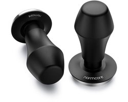Normcore V4 veerbelaste koffietamper, baristatool, espressotamper met mat, geschikt voor Rok espressomachine, vlakke basis, 49,7 mm