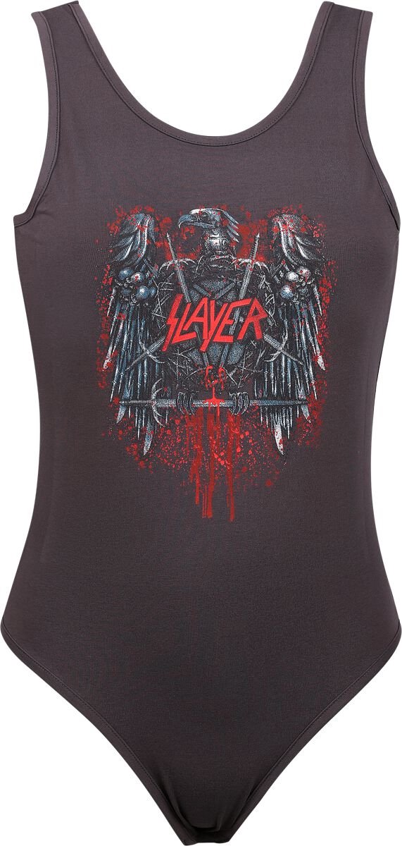 Slayer Amplified Collection - Eagle Dames Body's - houtskool - S