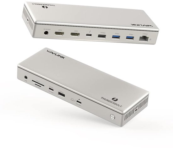 Wavlink Thunderbolt 4 Elite Docking Station met 2 x HDMI + 1 x TB4 ...