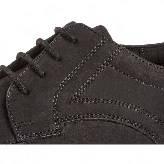 Diamant 094 - 025 - 448 - Chaussure de danse homme - Nubuck Zwart - Pointure large H - kussen amortisseur au talon - Confort Extra en dansant - Semelle souple en daim noir - Danse de salon, Tango - Diamant - Zwart - 41
