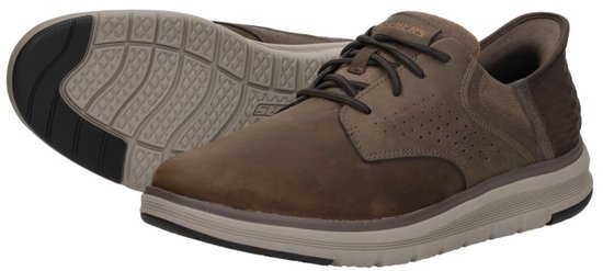 Skechers Slip-Ins : Orell-Yates, Homme, Marron, Baskets pour femmes, pointure : 45
