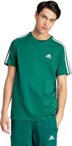 adidas Sportswear Essentials Single Jersey 3-Stripes T-shirt - Heren - Groen- XL