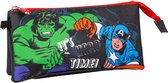 Pennenetui met 3 vakken The Avengers Multicolour 22,5 x 2,5 x 11,5 cm