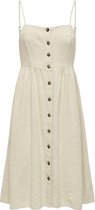 Jacqueline de Yong Robe Jdysay Strap Linen Midi Dress Wvn D 15261369 Avoine/mélange Femme Taille - 36