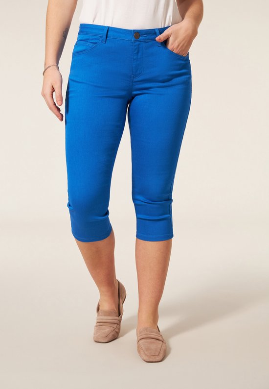 Miss Etam dames Capri slim fit blauw - Regulier