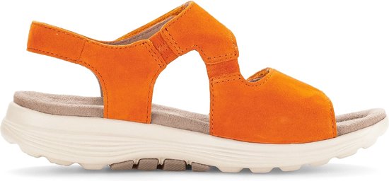 Gabor Rollingsoft Sensitive 46.815.32 - Sandale de marche à roulettes pour femme - Orange - Taille 38,5 (UE) 5,5 (UK)