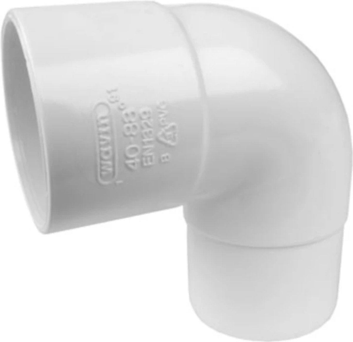 Wavin Wadal PVC bocht 90° mof-spie lijm 32mm wit (3201103009)