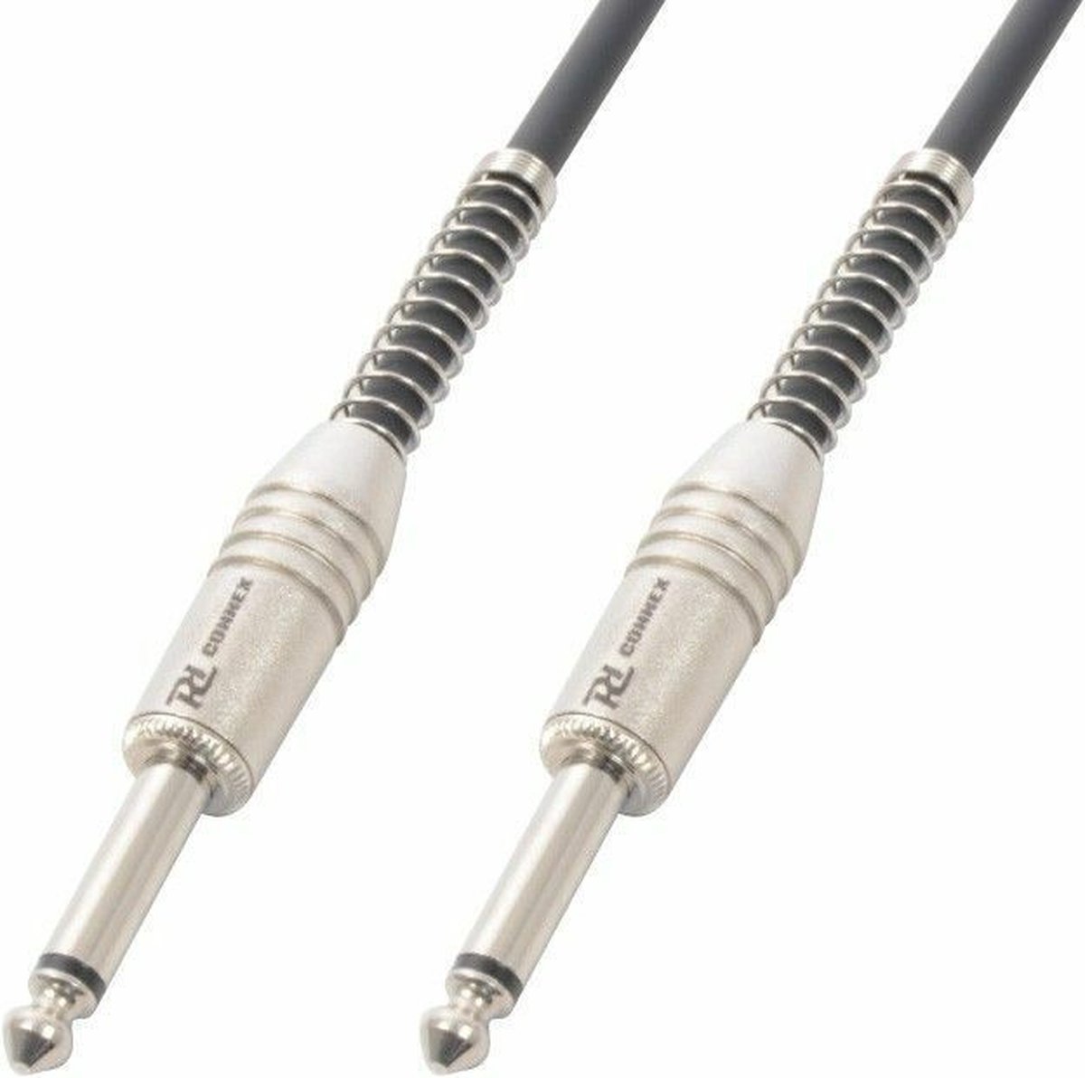 Gitaarkabel 3 meter - PD Connex - 6,3mm jack naar 6,3mm jack - Zwart