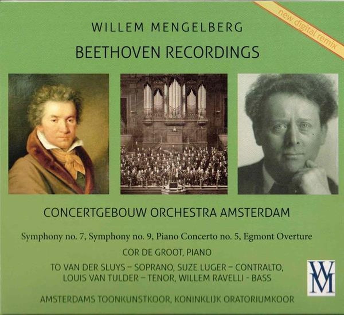 Cor de Groot, Concertgebouw Orchestra & Willem Mengelberg - Beethoven Recordings (2 CD)