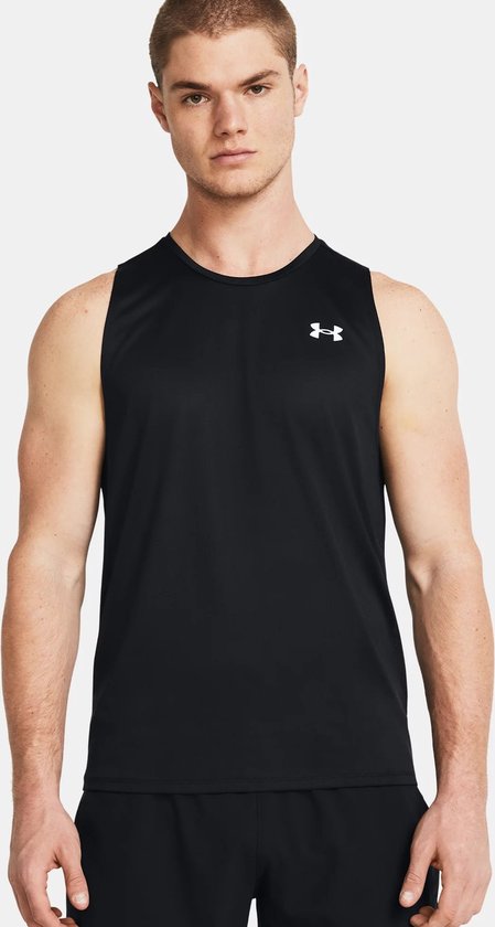 Under armour tech tanktop in de kleur zwart.