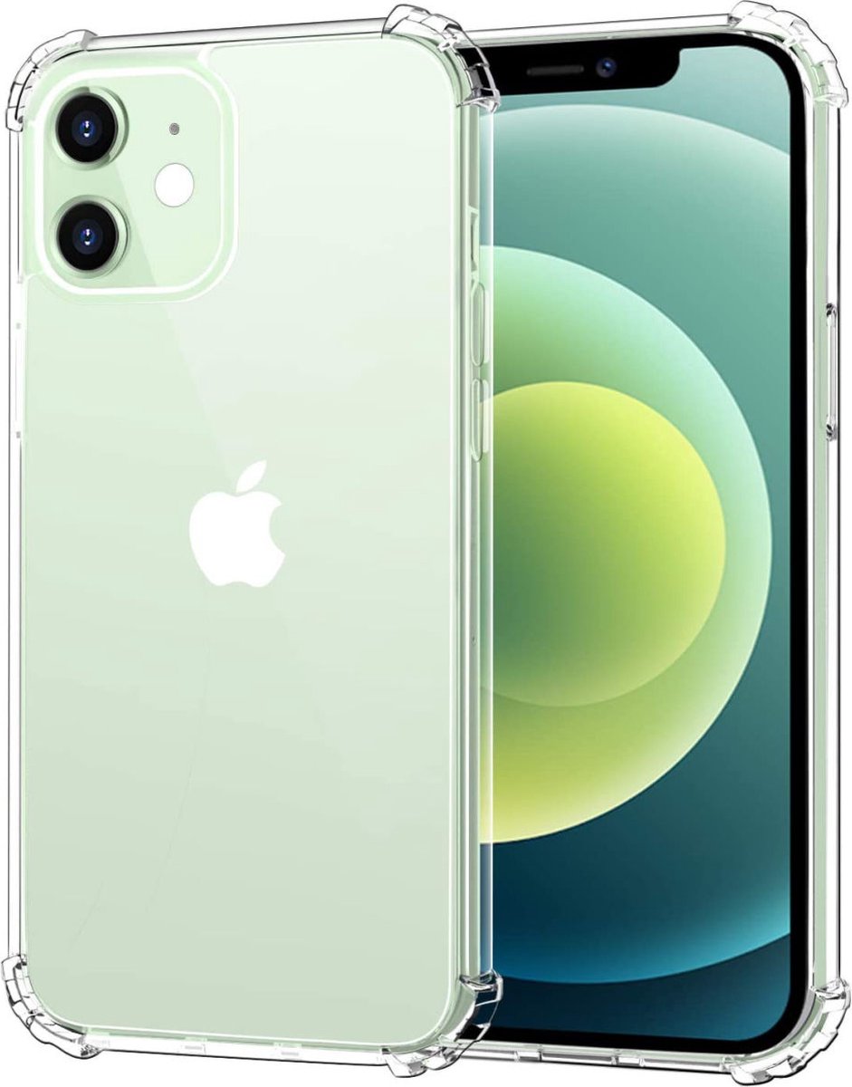 Mobigear Doorzichtig Hoesje geschikt voor Apple iPhone 12 Mini Telefoonhoesje Flexibel TPU | Mobigear Cushion Backcover Shockproof | Doorzichtig Telefoonhoesje iPhone 12 Mini | Schokbestendig iPhone 12 Mini Telefoonhoesje | Anti Shock Proof -