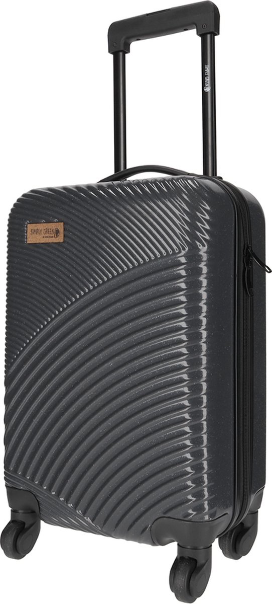 Nörlander Handbagage koffer 21L - Handbagage Trolley - Duurzaam Tarwestro - 33 x 23 x 53 cm - Grijs