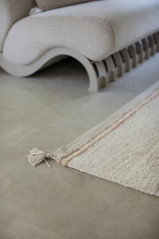 Lorena Canals Wasbaar katoen vloerkleed - Bloom Natural XL - 200x300cm