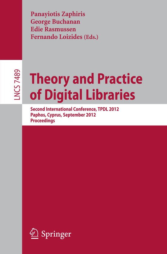 Theory and Practice of Digital Libraries - cover
