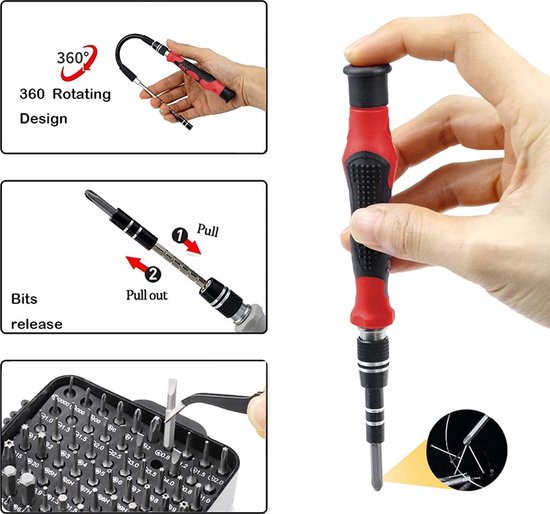Precision Screwdriver Set Precision Screwdriver Set 60 in 1 Screwdriver Set Repair Kit for Glasses Smartphone iPhone iPad Tablet Mobile Phone PC Laptop Electronics 60in1 60 Blue