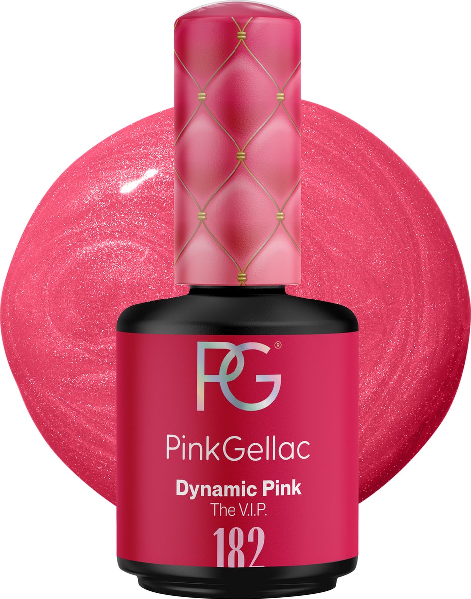 Pink Gellac 182 Dynamic Pink Gel Nagellak 15ml - Roze Glanzende Gellak - Gelnagellak - Gelnagels Producten - Gel Nails