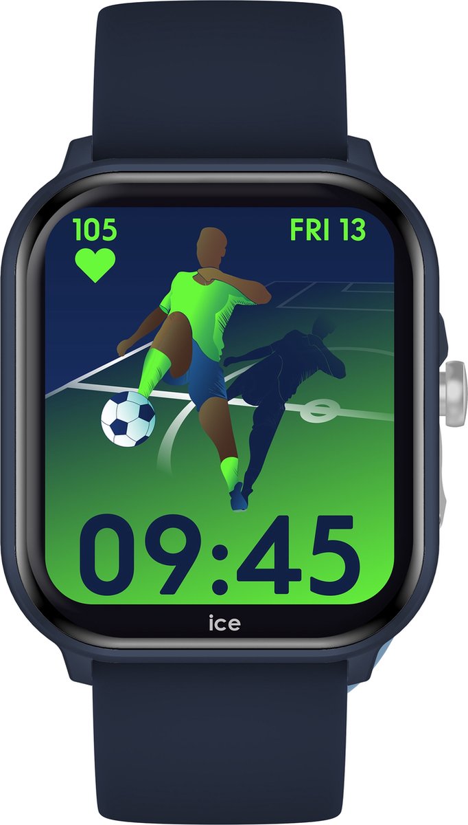 Ice Watch Ice Smart Junior 2.0 - Kindersmartwatch - Siliconen - Blauw - Ø 38 mm