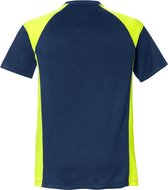Fristads T-Shirt 7046 Thv - Marineblauw/hi-vis geel - XL