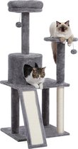 Kat Krabpaal - Kattenhuisje - Meerdere Katten - 3 Ligplaatsen - 1 Huisje - Hout - 117cm - 9kg