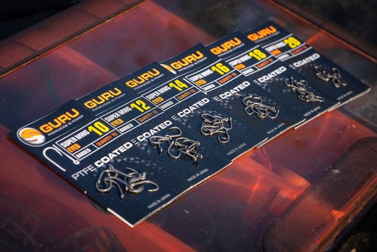 Guru Super MWG Eyed - Barbed (10 pcs) - Maat : Haak 18 van Guru — afbeelding 2