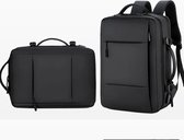 Avoir Avoir®-Ruime en Waterdichte Rugzak-USB-Oplaadpoort-15,6 inch Laptop-Uitbreidbaar-Ademend-Multifunctioneel-Zwart