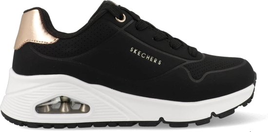 Skechers Uno Gen1 Kinder Sneakers 310545l-blk - Kleur Zwart-wit - Maat 34