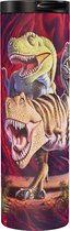 Dino Rex Collage Red - Thermobeker 500 ml