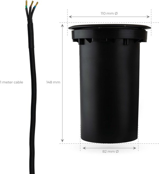 Ledvion Éclairage Piste LED 3M + 7 Tracklights Noir Dimmable GU10 - Luminaire Rail Monophasé