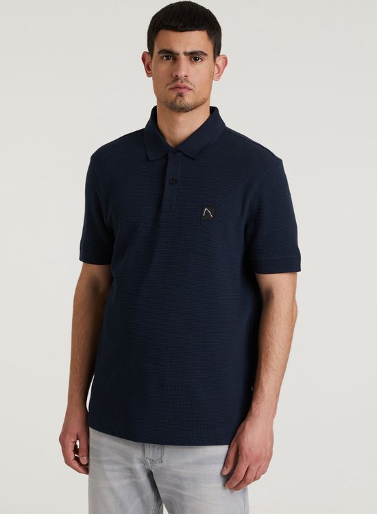 Chasin' T-shirt Polo shirt Structure Polo Navy Maat M