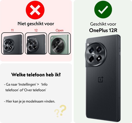 Protecteur d'écran adapté pour OnePlus 12R Film de protection d'écran en Glas Full Cover - Film de protection d'écran adapté pour OnePlus 12R Film de protection d'écran Full Cover - 3 pièces