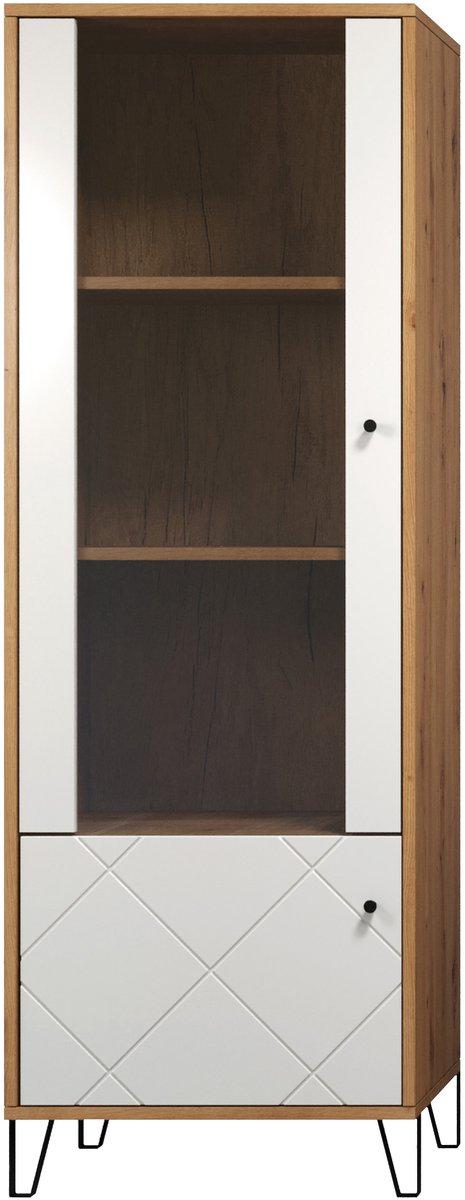 Vitrinekast Touch | 63 x 40 x 172 | Artisan Oak