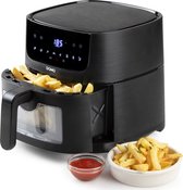 Bol.com DOMO DO542FR Heteluchtfriteuse - Deli-fryer met kijkvenster - 4 L - 1350 W aanbieding