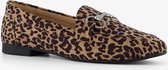 Nova dames loafers bruin luipaardprint - Maat 39