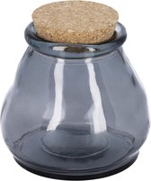 Kave Home - Rohan middelgroot glazen pot blauw 100% gerecycled