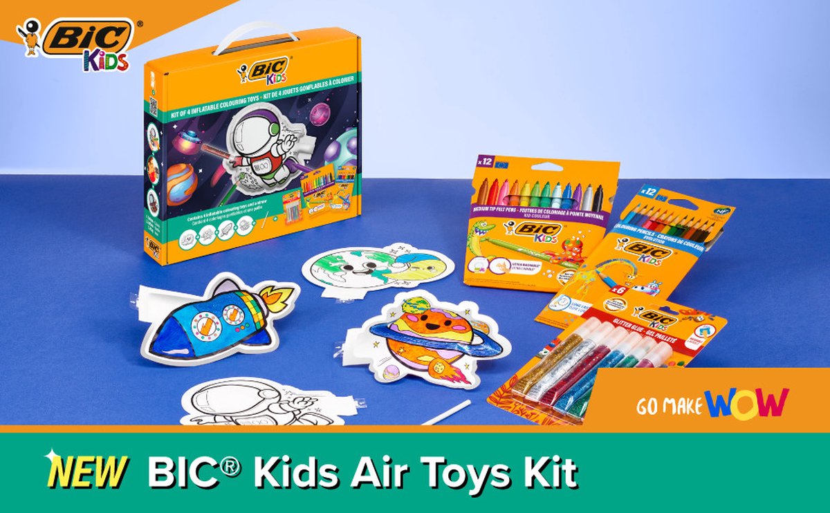 BIC Kids Tekenset voor Kinderen - Incl. Opblaasbare Speeltjes met Ruimtedesign - 18 Stuks — afbeelding 9