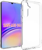 Samsung Galaxy A35 Hoesje - MobyDefend Transparante TPU Gelcase - Volledig Doorzichtig - GSM Hoesje - Telefoonhoesje Geschikt Voor Samsung Galaxy A35