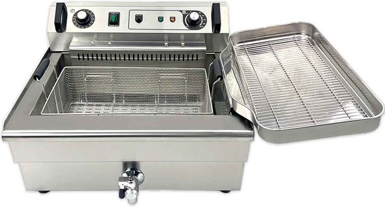 RVS HCB Friteuse Frituur 10 liter 400V Horeca - Horecacentrum Brabant