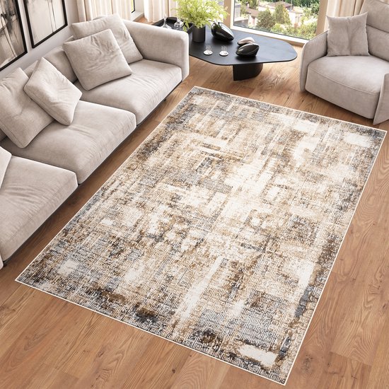 Surya Agadir Vintage tapijt - vloerkleden voor woonkamer, hal, slaapkamer, chique neutraal Scandi tapijt, traditionele boho-tapijtstijl, natuurlijke