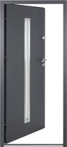 vidaXL Porte d'entrée 110x207,5 cm Aluminium Anthracite