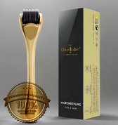OstarBeauty - Derma roller - minoxidil - dermaroller haargroei - baardroller - dermastamp - Titanium - 0.75mm - Skin Roller - Gezichts- en huidverzorging - huidverjongingsapparaat - Gold Edition -