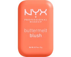 NYX Professional Makeup Buttermelt Blush - Alle huidtypes - Verrijkt met mango-, amandel- en sheaboter - Sooner The Butta - 5 gr